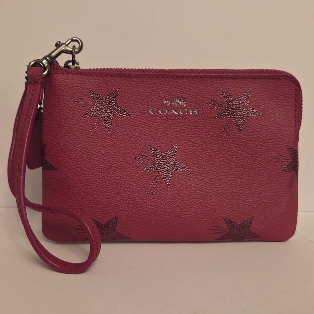 Coach Star Canyon Wristlet - Discontinued - Cranberry